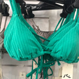 Lucky triangle bikini top